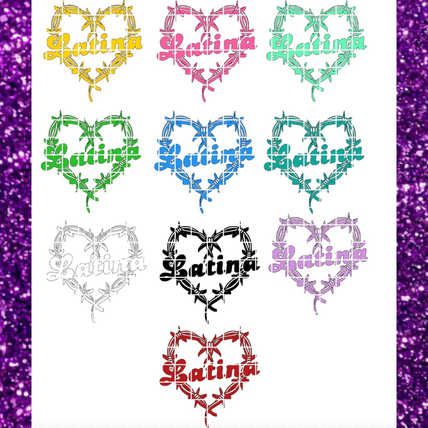 8) Latina heart 🧡