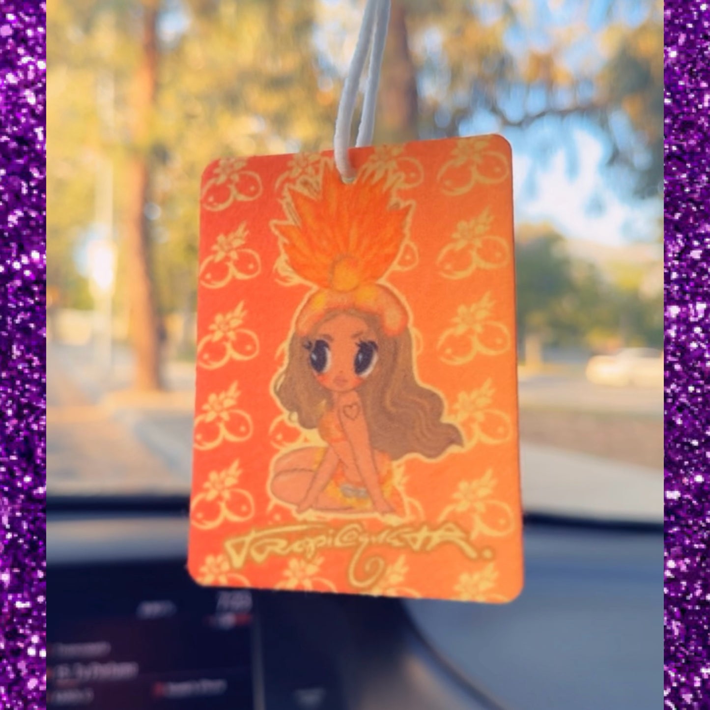 Tropicoqueta car freshener 🧡🌺🪇