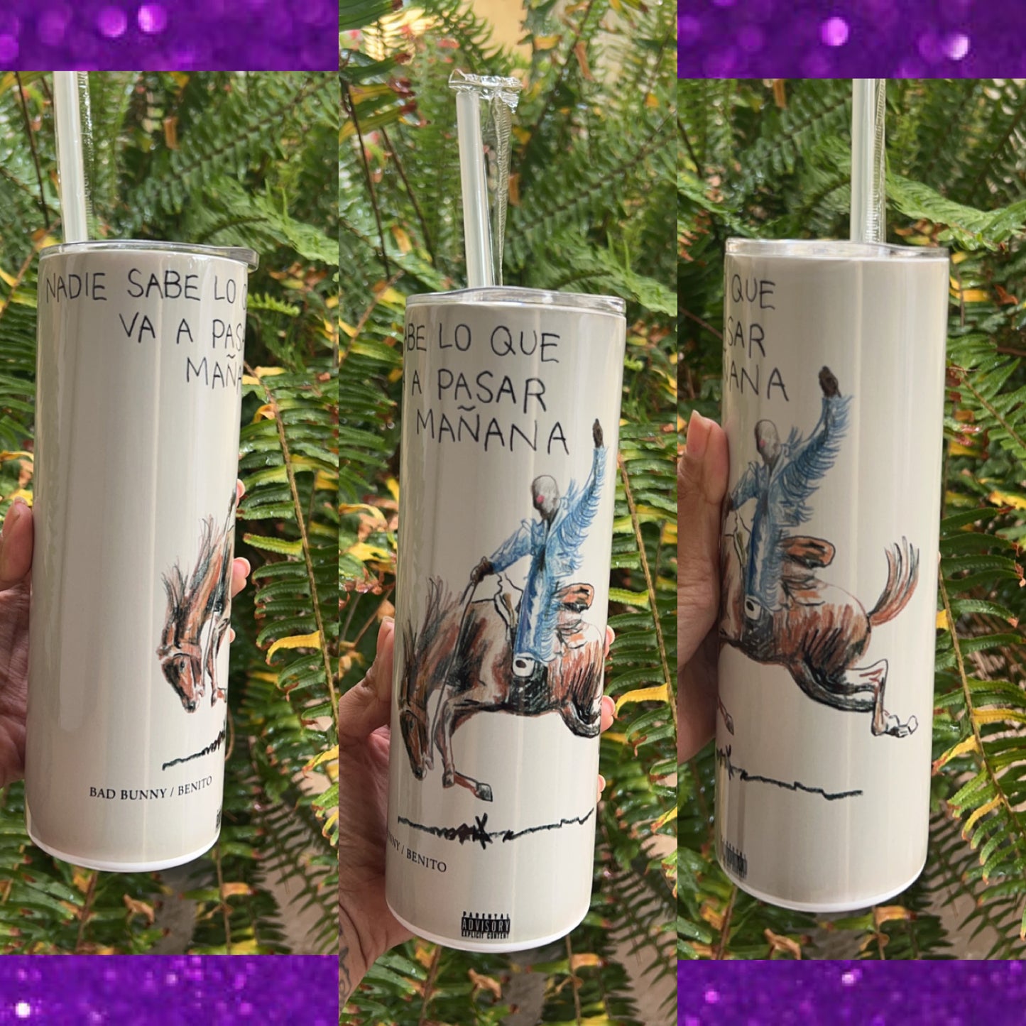 Nadie sabe album cover tumbler SALE