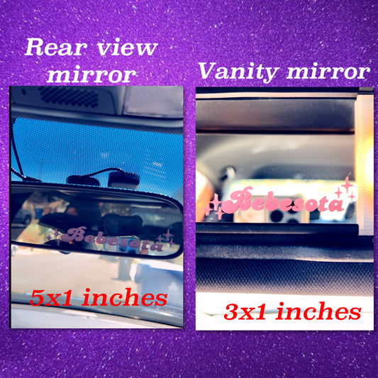 Bebesota mirror decal