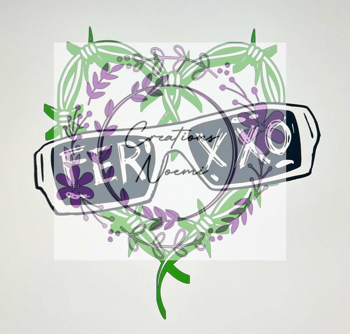 Corazón con gafitas