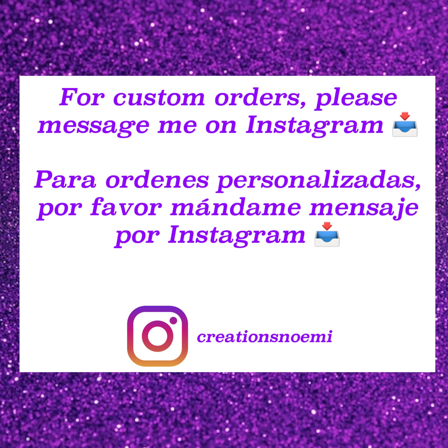 Orden personalizado