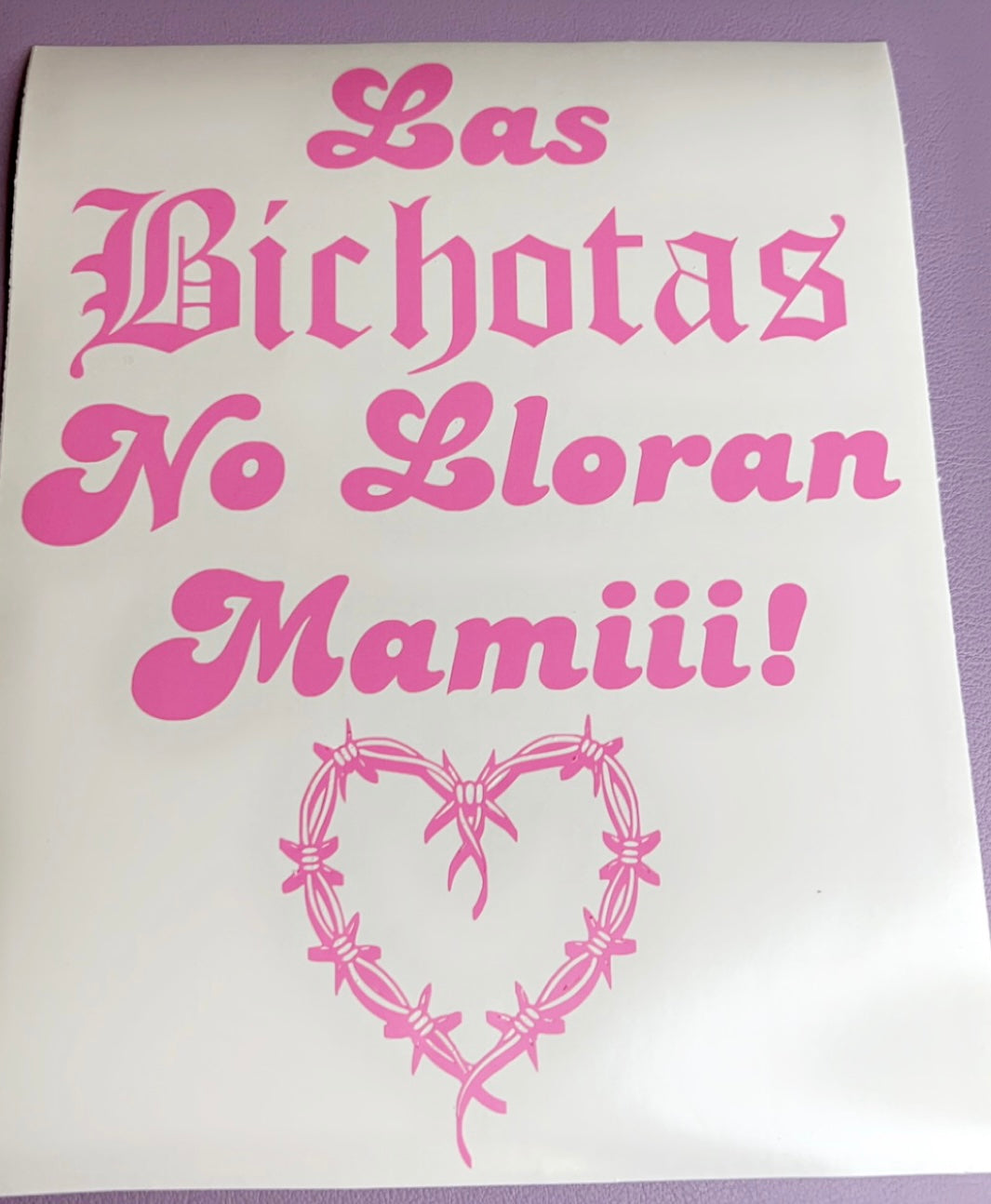 Bichotas no lloran mami💖