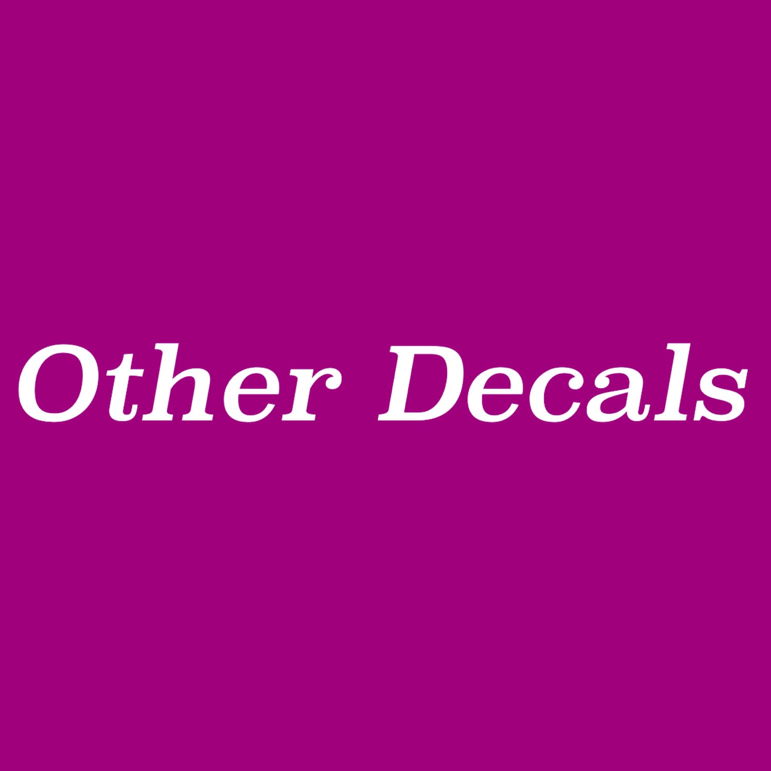 Other Decals