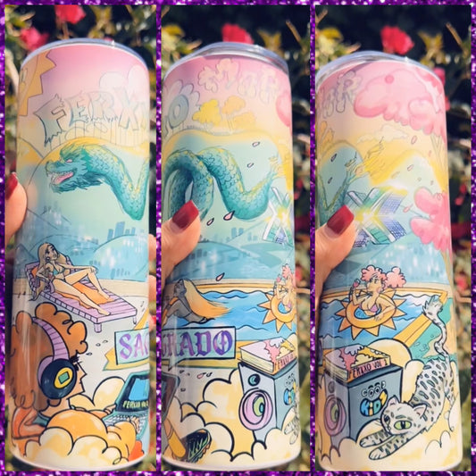 FERXXO VOL X Cover💚🩷 tumbler