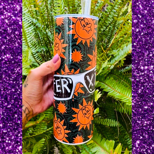 Ferxxocalipsis cover con gafitas🧡💚🌞💥 tumbler
