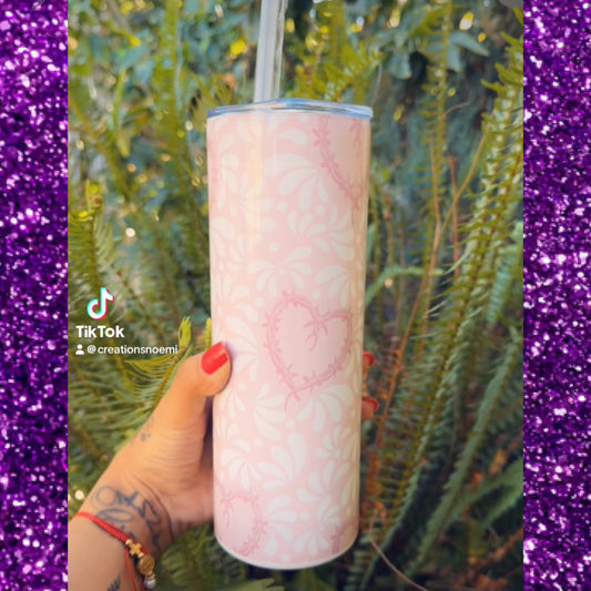 🤍Talavera x Bichota tumbler 🩷