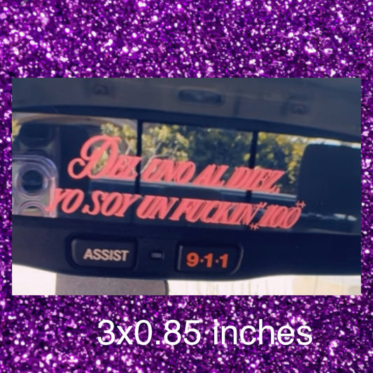 Soy un fuckin’ 100! (Small mirror)