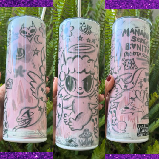 Bichota Season diablito tumbler 🩷