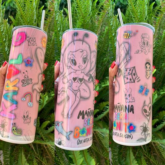 Bichota Season con color tumbler 🩷🌈