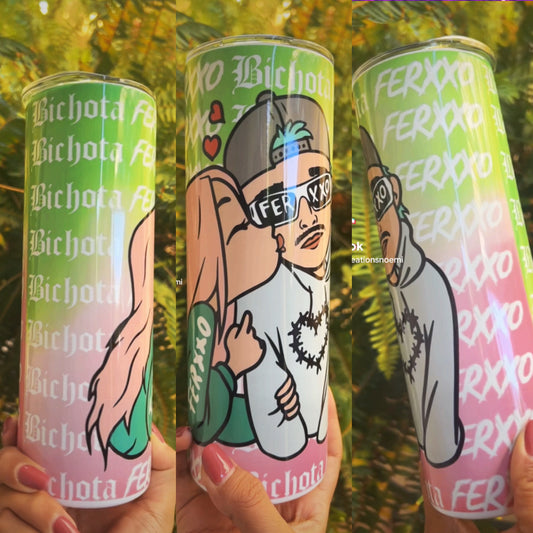 Mor y Bichota 💚🩷 tumbler