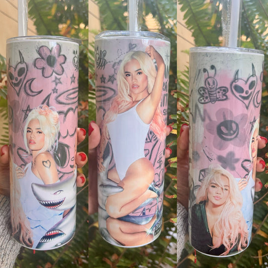 Billboard x Diablito cover 🦈🩷😈 tumbler