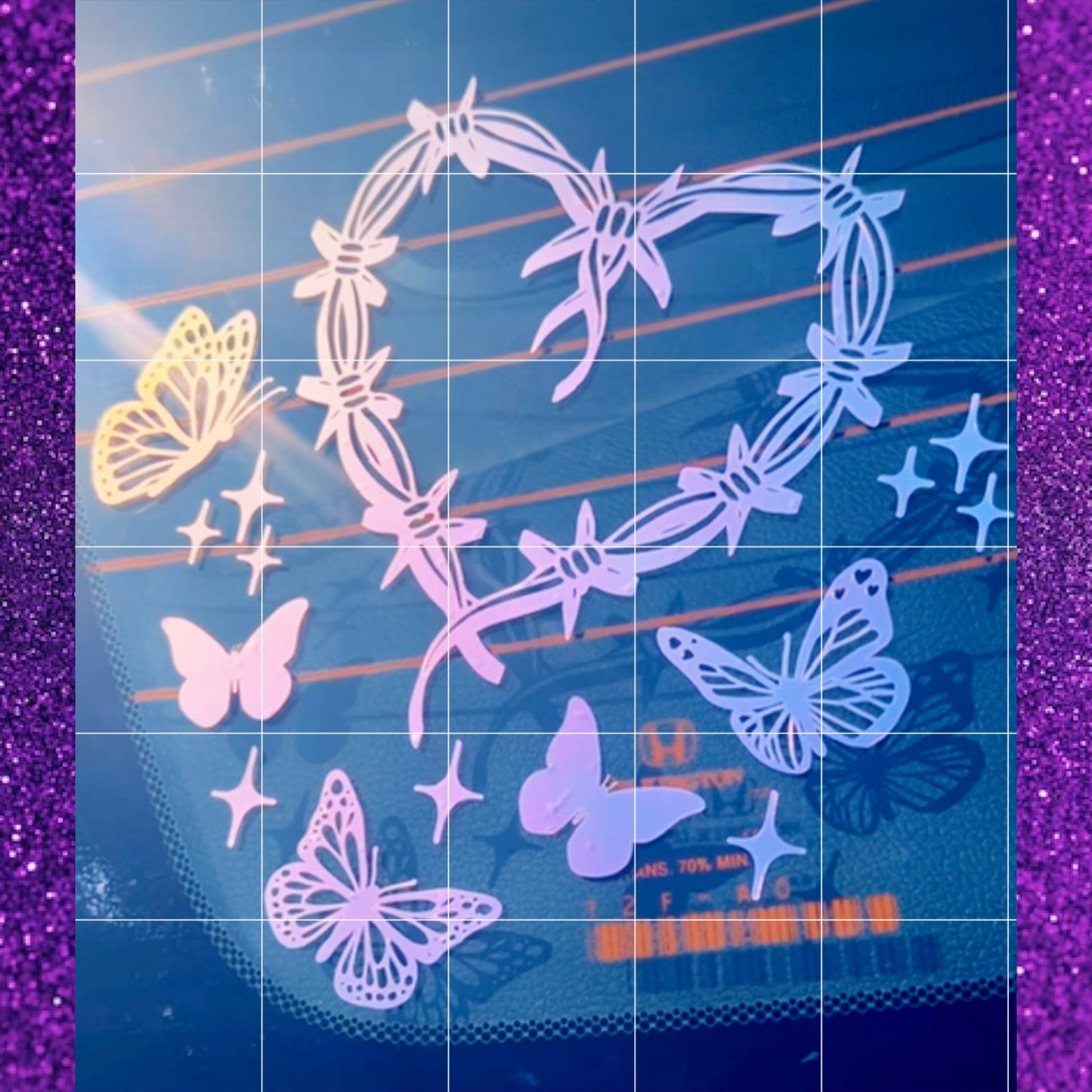 3) Corazon con mariposas 💖🦋