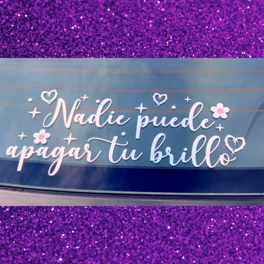 Nadie puede apagar tu brillo ✨🌸