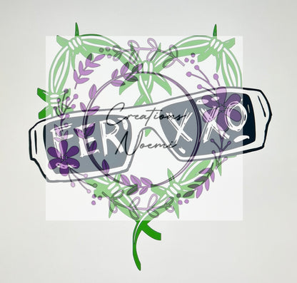 Corazón con gafitas