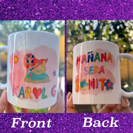 Mañana será bonito mug (con sirenita)